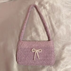 Handmade crochet shoulder bag 💜